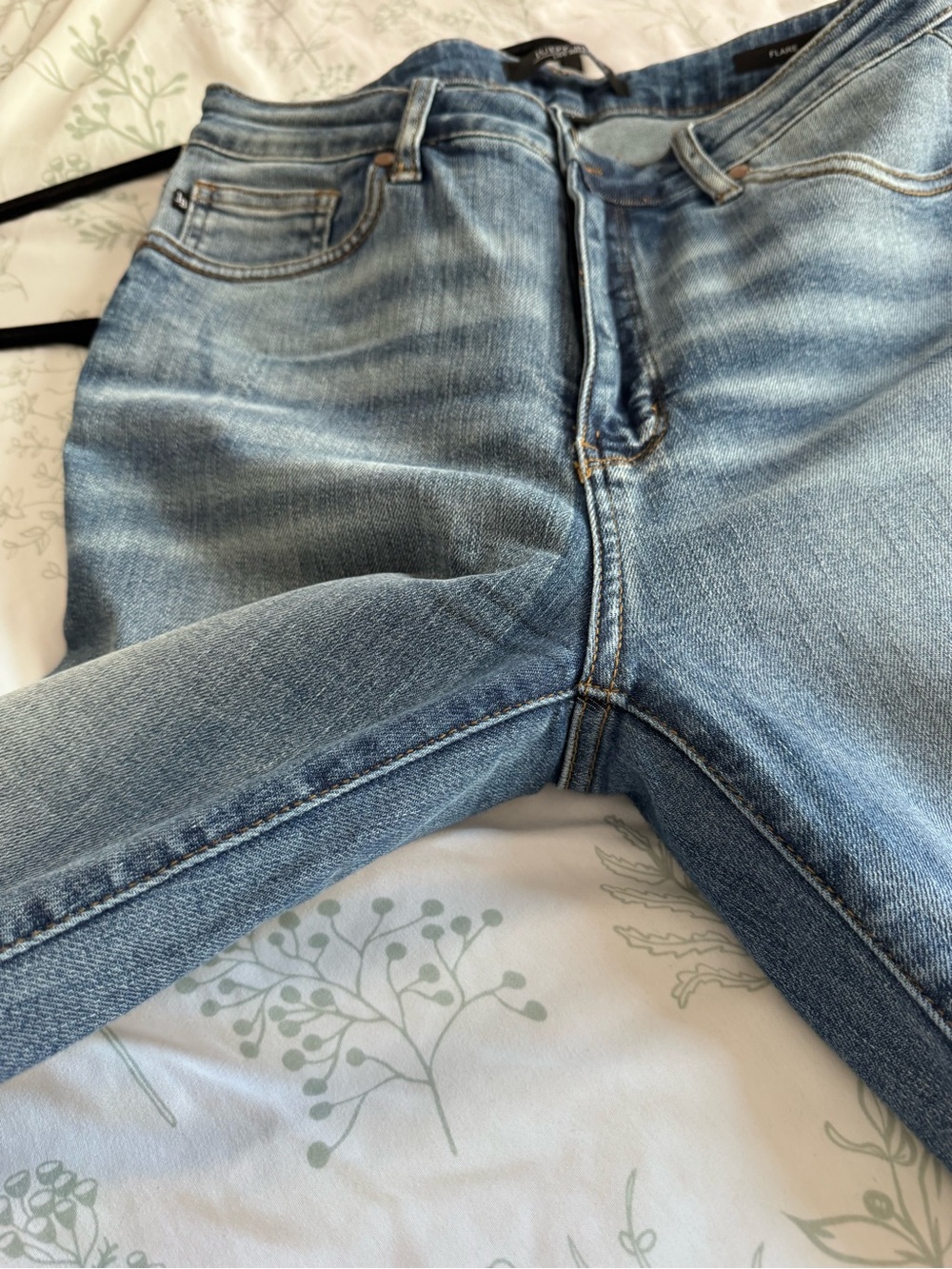 Judy Blue Charlotte Tummy Control Release High-Rise Flare Jeans - Picture 8 of 13